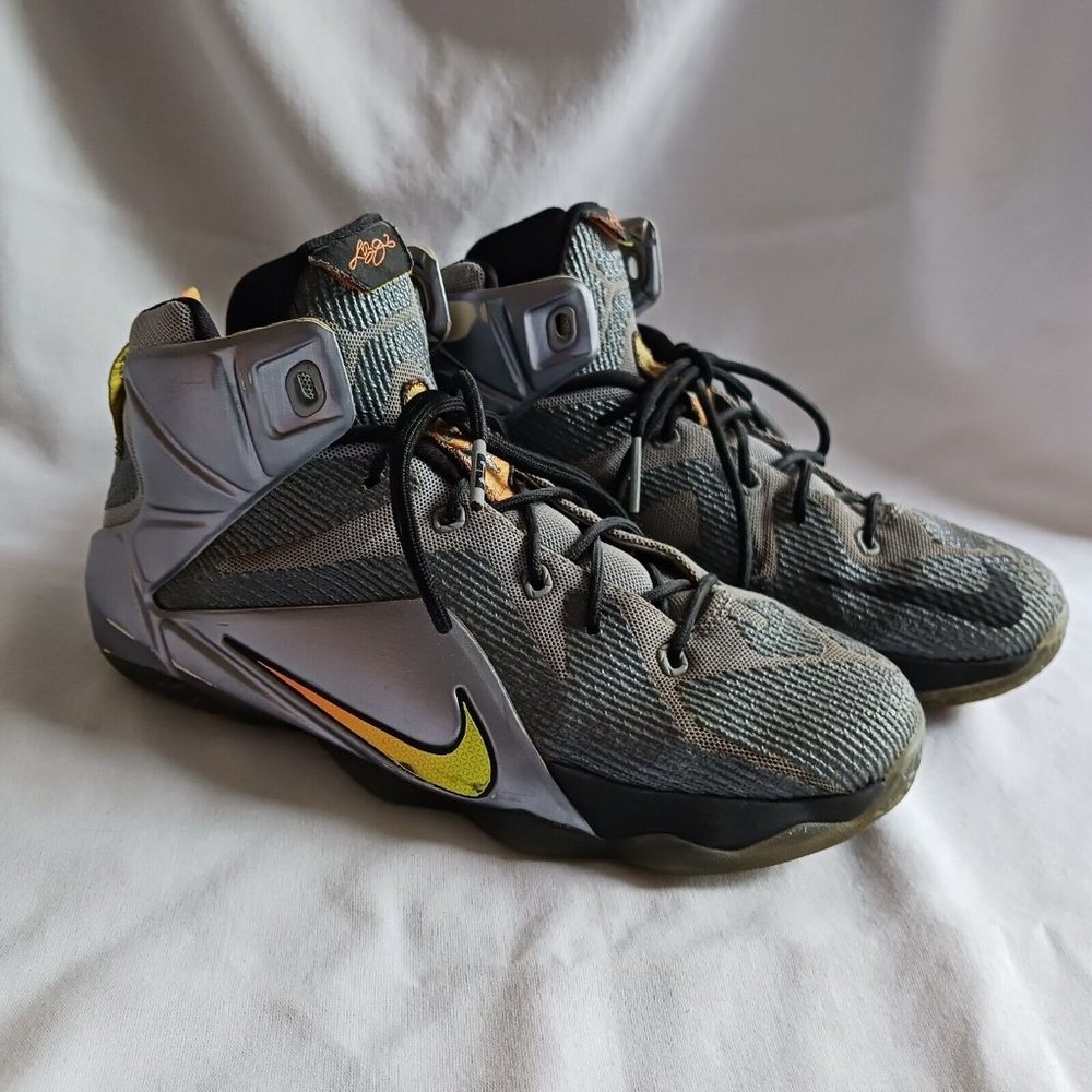 Nike Lebron XII 12 Flight Pack Youth Shoes‎ Wolf Grey 685181-080 Size 7Y